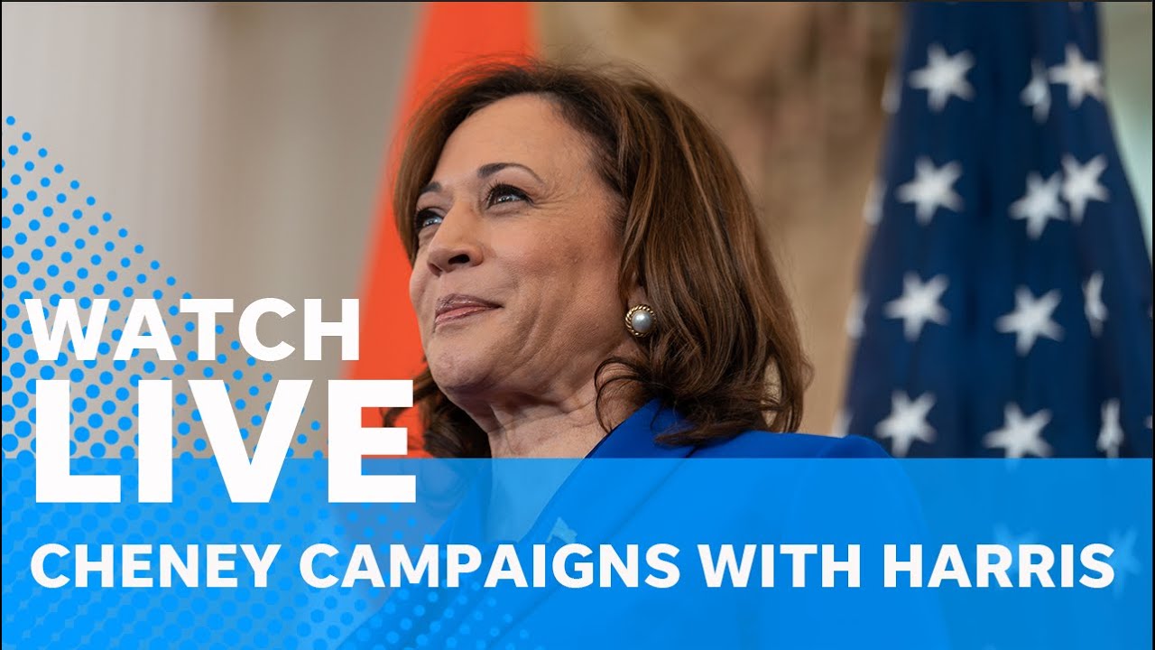 Live: Liz Cheney, Kamala Harris campaign event in Ripon, WI, birthp...